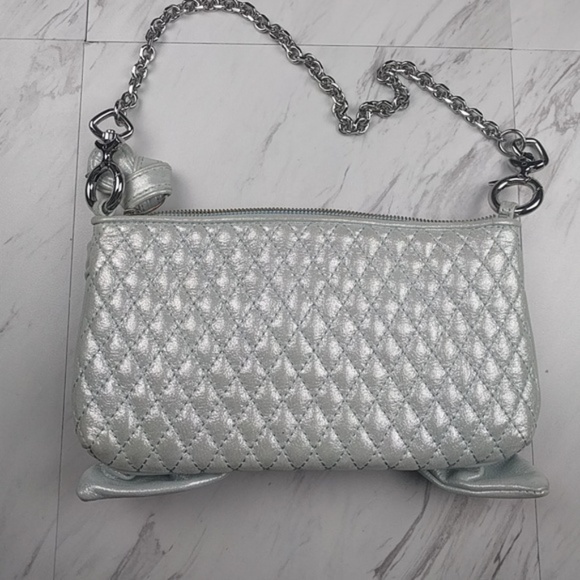 Juicy‎ Couture  Metallic Quilted  Bow Clutch - Picture 7 of 8